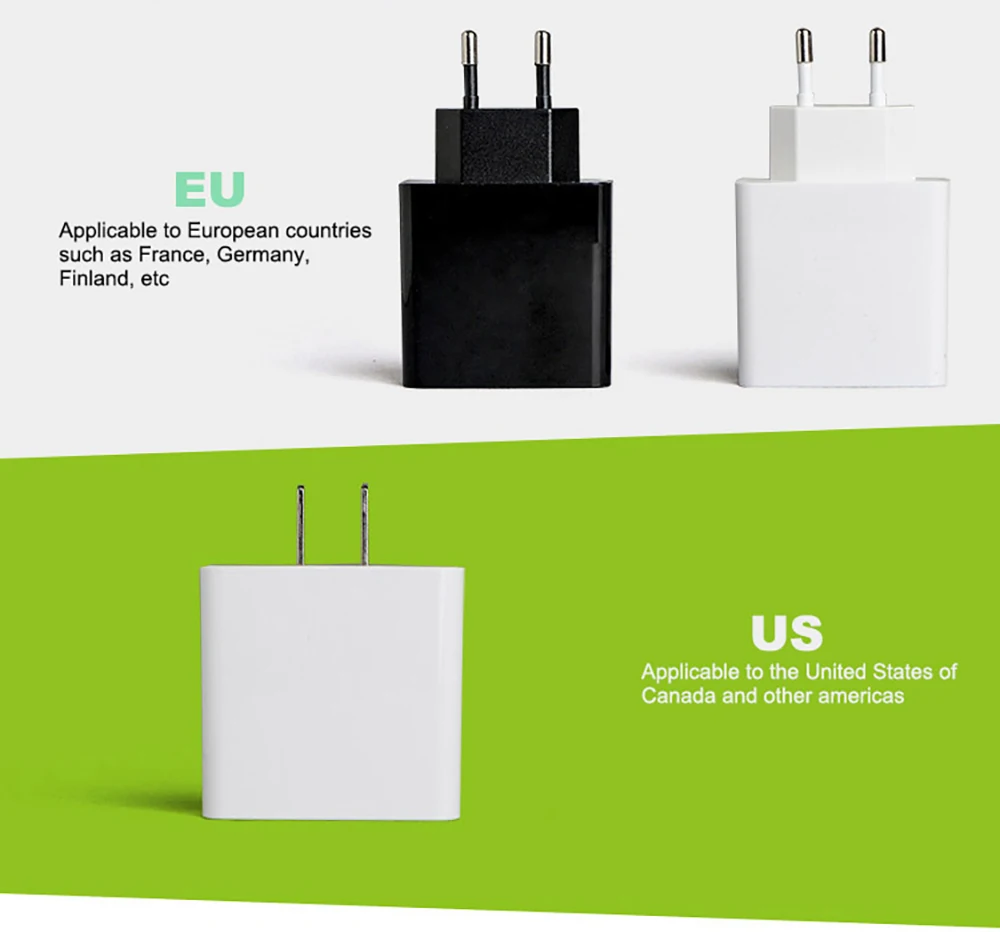 USB зарядное устройство, светодиодный, универсальный, для 3 портов, быстрый, 5 В, 3 А, ЕС, США, штепсельная вилка, зарядное устройство для мобильного телефона, адаптер для iPhone 8 X, samsung Galaxy S8, Xiaomi