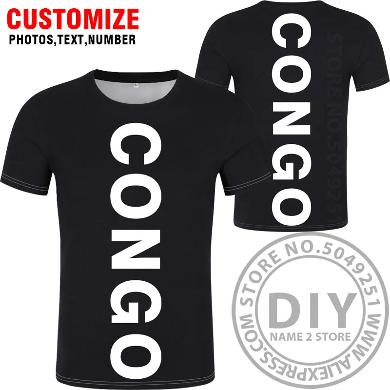 Style 7 Футболка с принтом «CONGO»,, изготовленная на заказ, футболка с надписью «number cog», Национальный флаг, французская страна, Республика, принт, колледж, фото, одежда - Цвет: Style 7