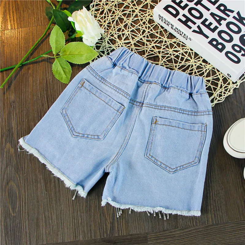 AiLe Rabbit/комплекты одежды для девочек Шифоновая блузка Джинсовые шорты 2 предмета