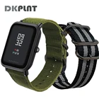 Универсальный нейлоновый браслет DKPLNT 20 мм для Huami Aamazfit Youth Smartwatch, ремешок для Amazfit Bip Bit Youth Edition