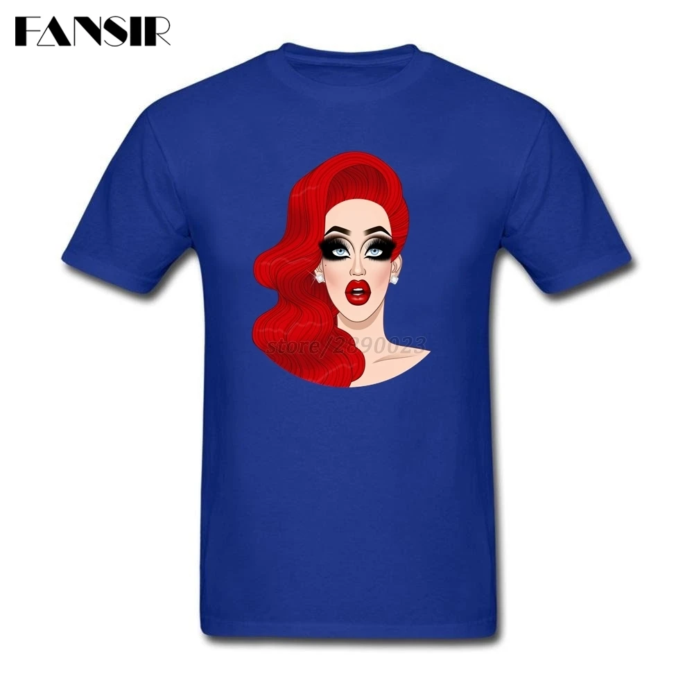 Для мужчин футболка Уникальный короткий рукав с круглым вырезом футболки Rupaul