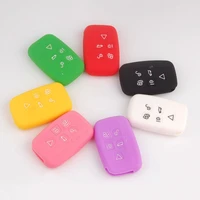 silicone car remote fob key cover hold bag shell fit for land rover rover range rover sportevoque remote key