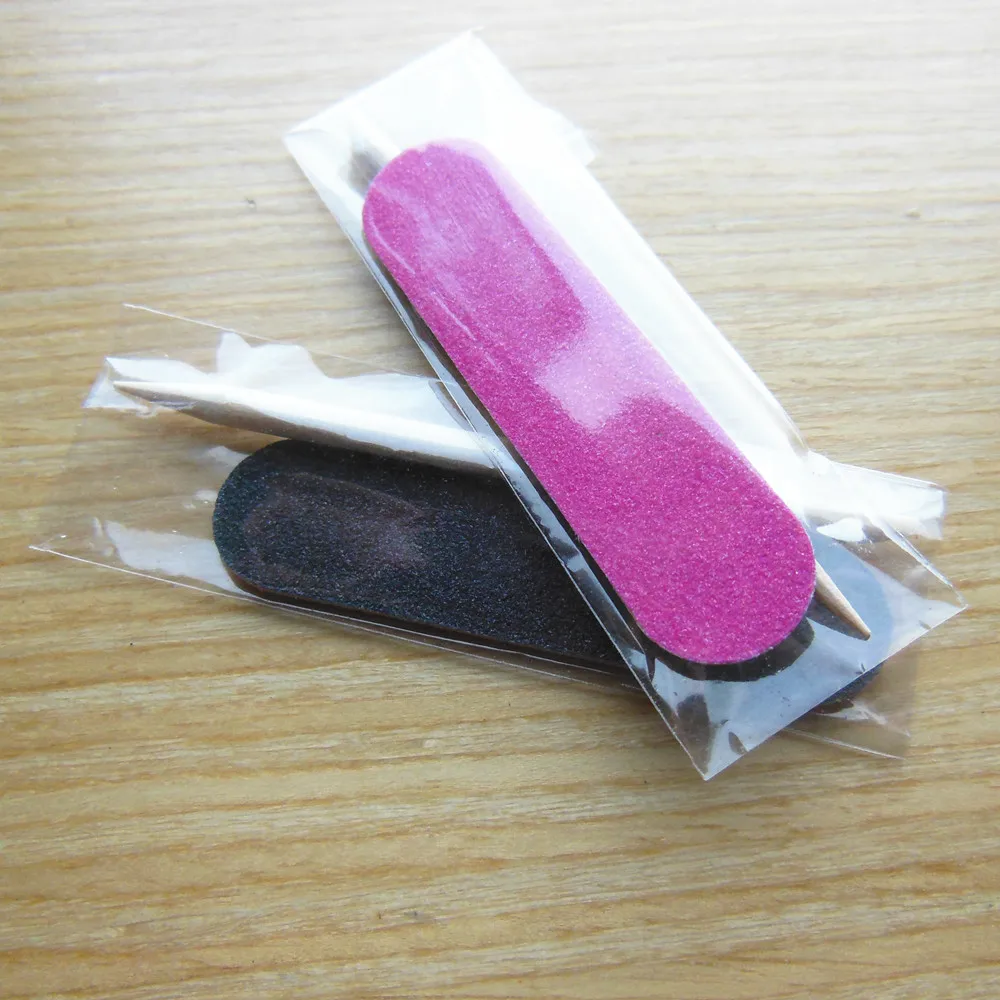 Набор одноразовых пилок для ногтей мини пилочка отель деревянная кутикула 50 шт.