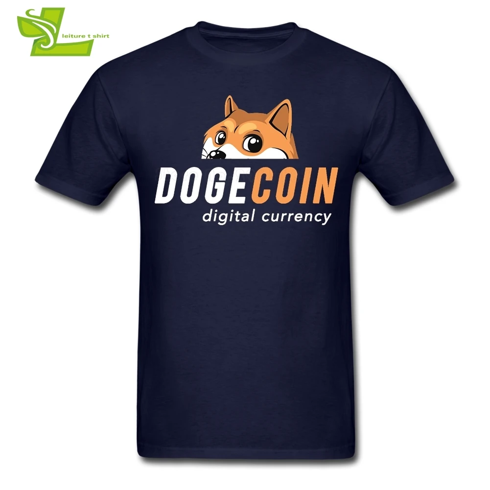 Футболка DOGECOIN для парней новейшие простые футболки отдыха изготовленные на