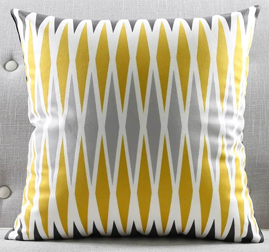 Бесплатная доставка! Черная серая желтая Геометрическая квадратная