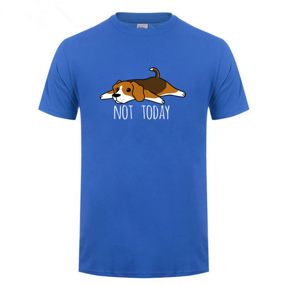 2019 летняя забавная футболка с надписью Not Today Beagle dog мужские топы короткими