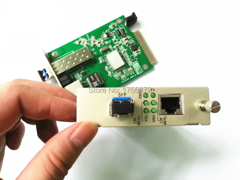 2 шт./лот Новая стабильная гигабитная SFP волоконная карта приемопередатчика dual-fiber