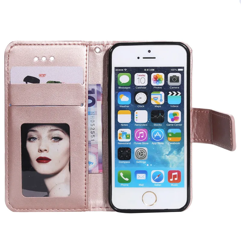 Чехол из искусственной кожи для Apple iPhone 5C флип кошелек мягкий силиконовый