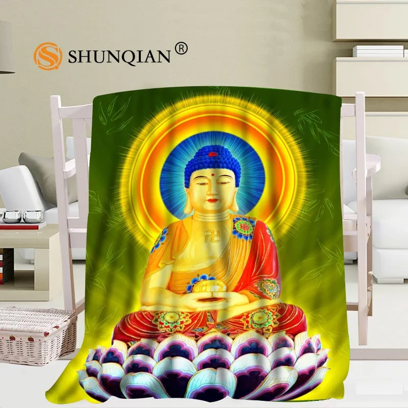 Miglior Personalizzato Buddha Pittura Coperta Morbida Fai Da Te La Tua Foto Decorazione Camera Da Letto Dimensioni 56x80 Pollici, 50X60Inch,40X50Inch A7.10