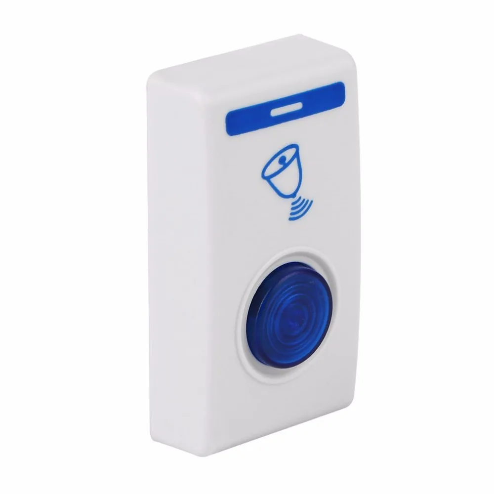 Wireless Door Bell 504D LED Chime Doorbell &amp Wireles Remote control 32 Tune Songs White Home Security Use | Безопасность и