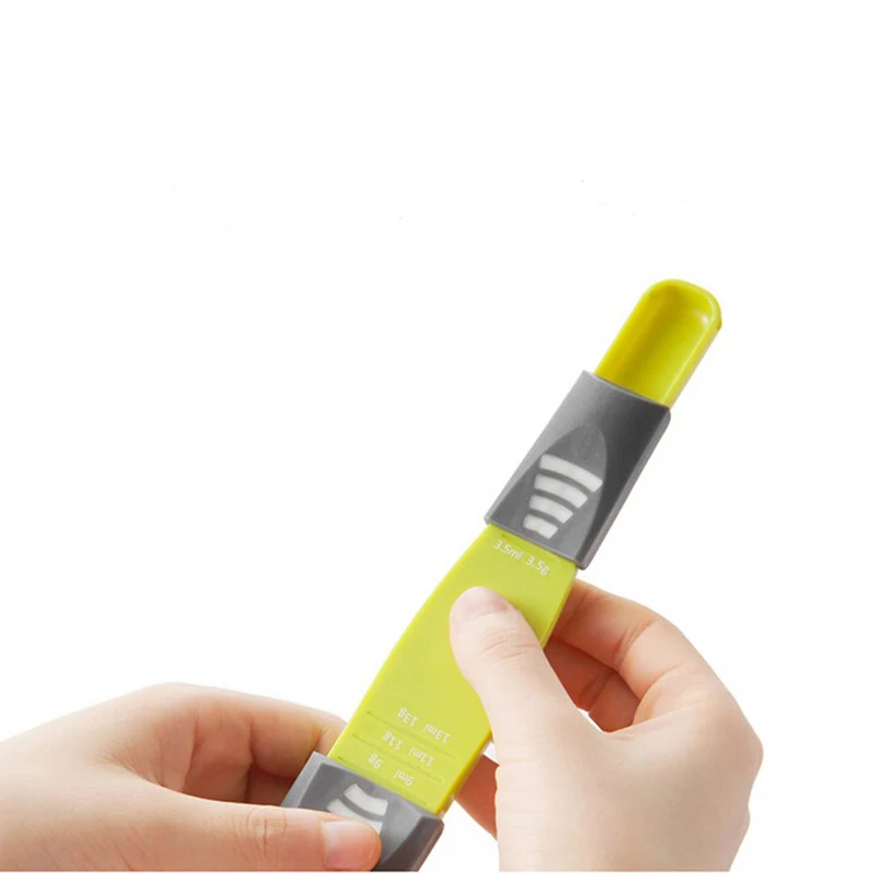 Двойной конец восемь киосков Регулируемая шкала мерные ложки замер ложка