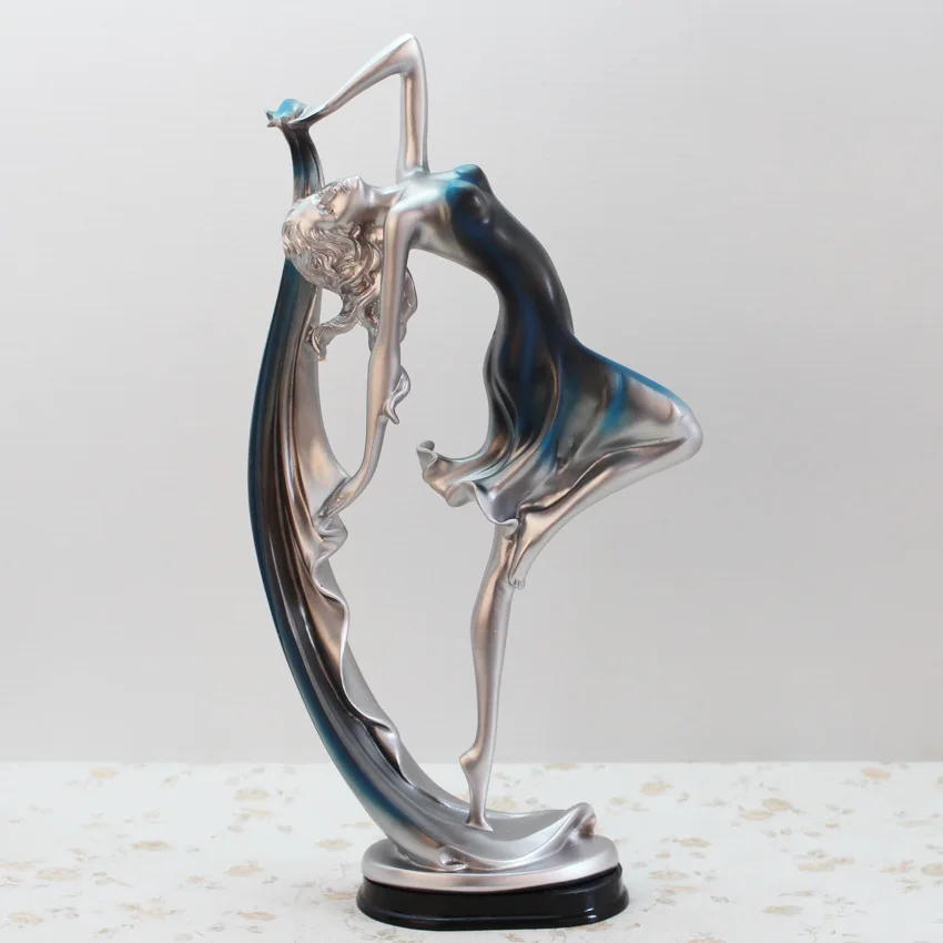 

GAOBEI Beautiful Creative Dancing Girl Home Decoration Accessories Statue Sculpture Resin Desktop Crafts Statues For Decoration