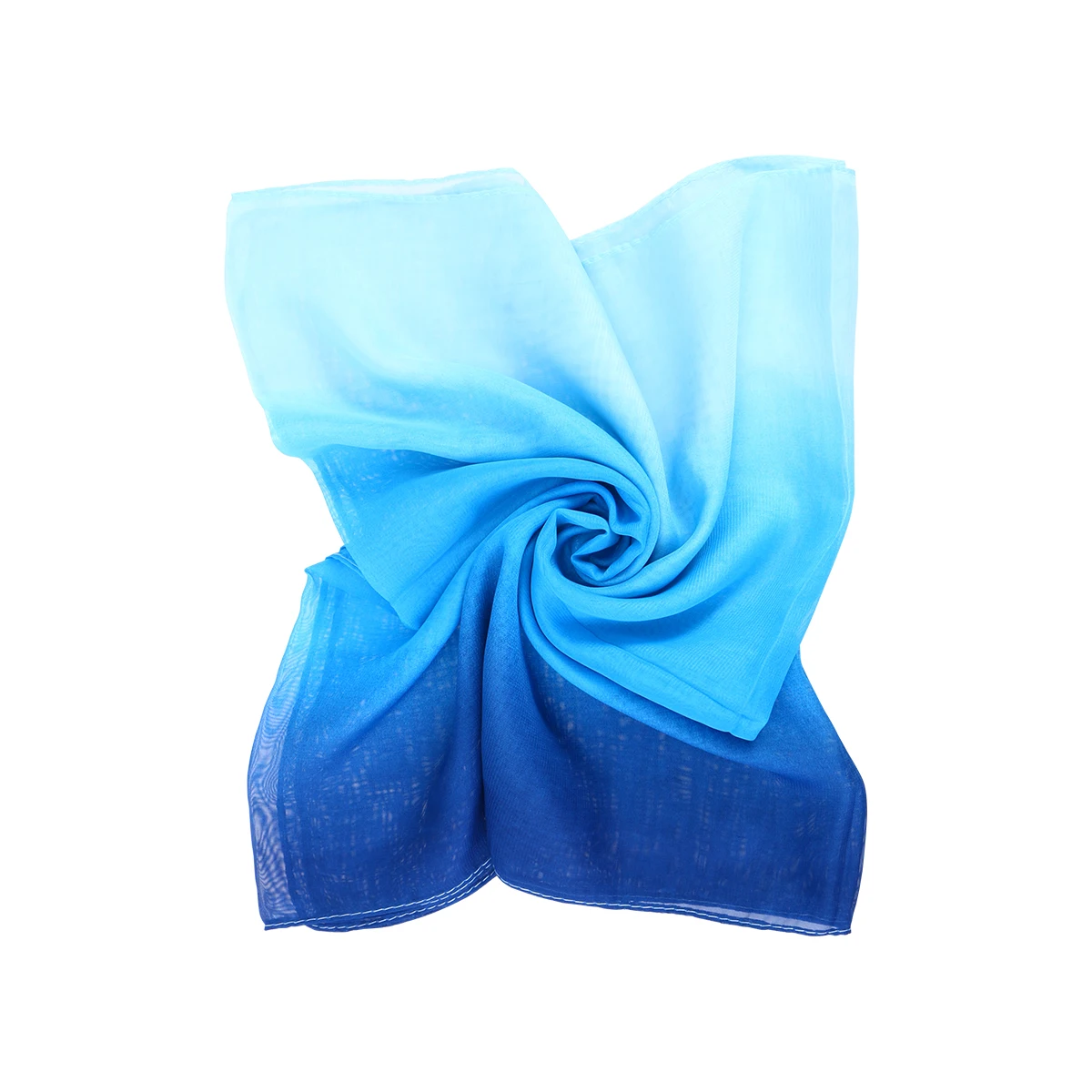 Уникальные женские элегантные шарфы шифон шарф цвета градиент (синий и