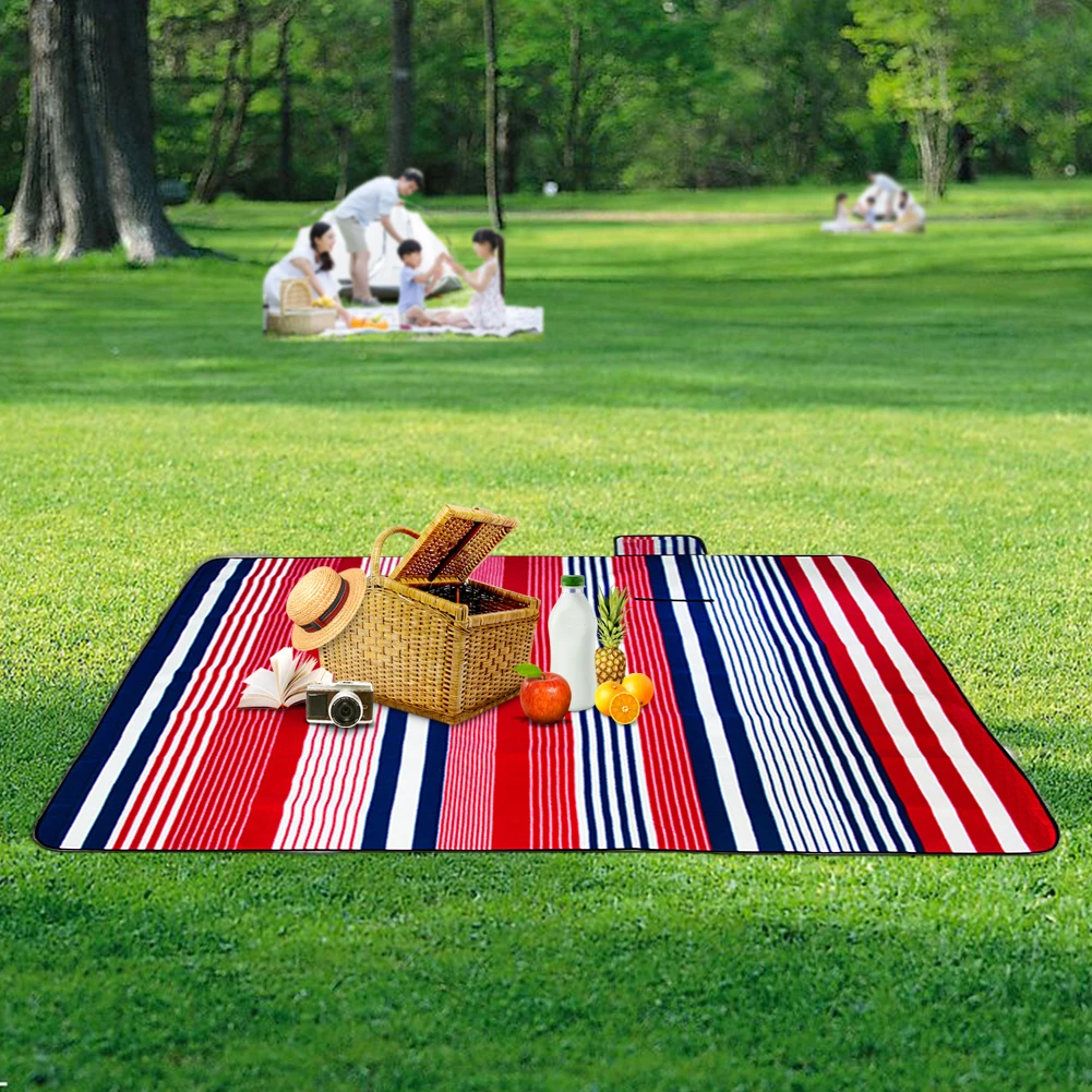 С ручкой для переноски коврик пикника на открытом воздухе одеяло Флокирование