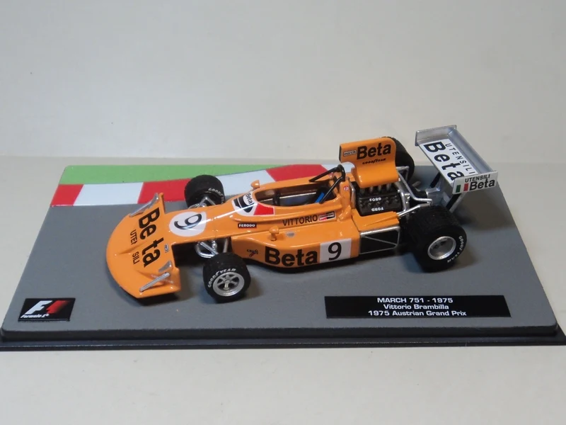 I XO 1:43 Март 751 1975 австрийский Grand Prix F1 бутиковый автомобиль из сплава игрушки для
