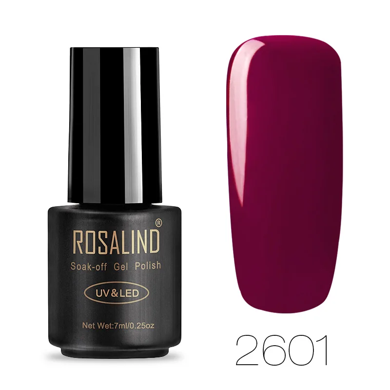RA2601 ROSALIND Гель-лак для ногтей гель-праймер полуперманентное верхнее покрытие УФ 7 мл цвета все для маникюра Гибридный Гель-лак для нейл-арта - Цвет: RA2601