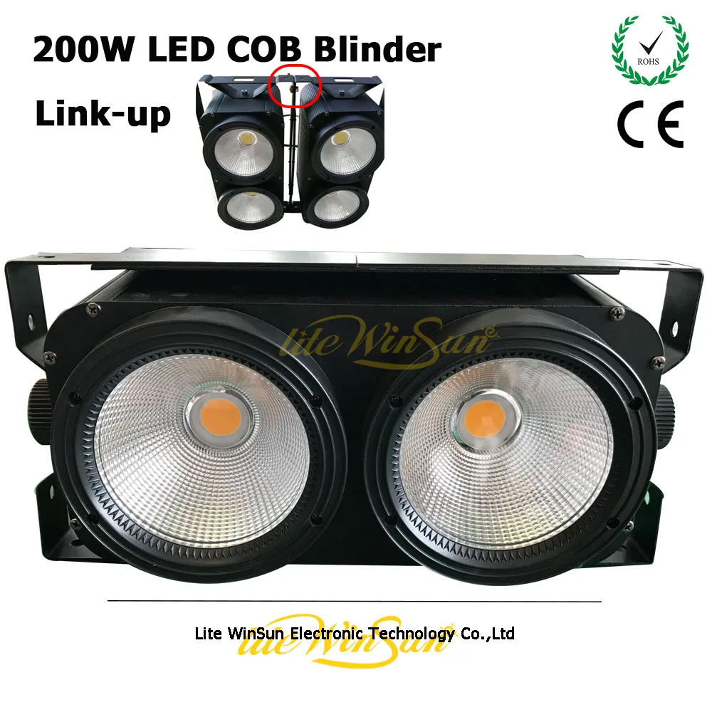 Чехол Litewinsune с бесплатной доставкой 6 шт. Linkable Blinder LED COB 200 Вт для сцены студии