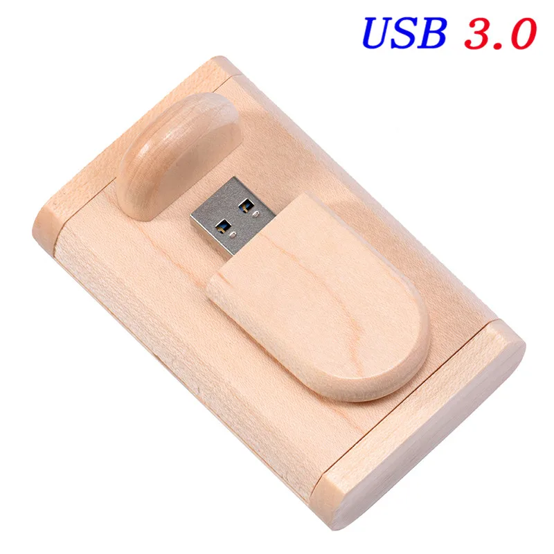 Maple wood JASTER высокоскоростной флеш-накопитель usb 3,0 накопитель натуральный бамбук usb палочки, гравировка логотипа на заказ/u диск(более 10 шт бесплатный логотип - Цвет: Maple wood