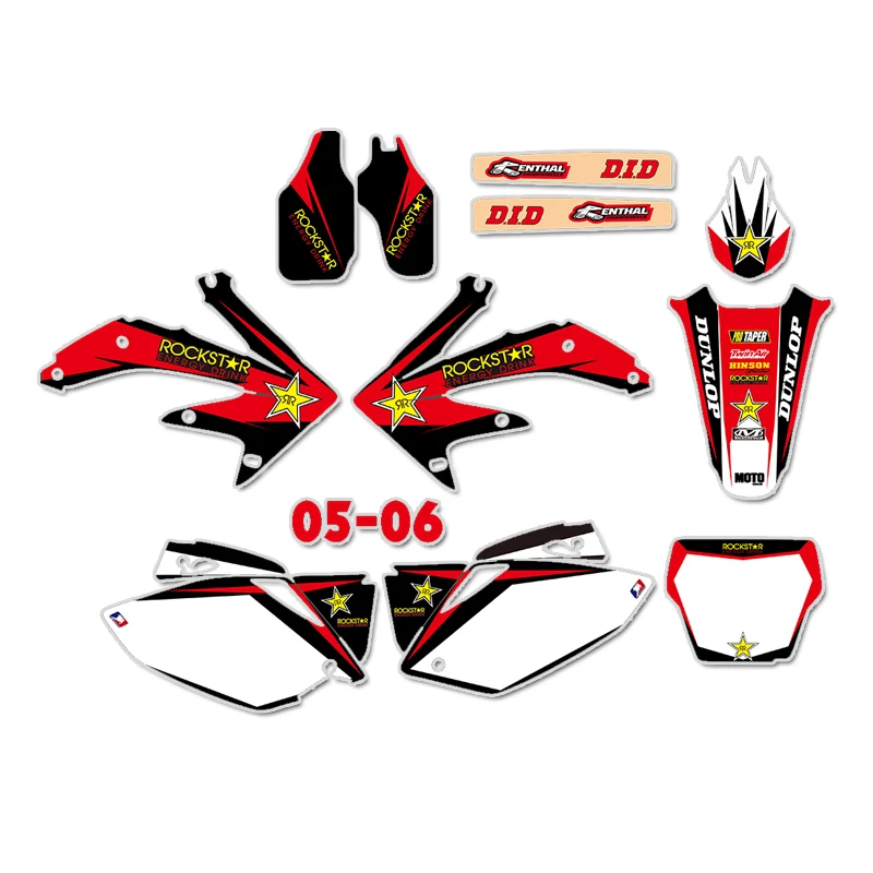 Графика и фоны наклейки Наборы для Honda CRF450 CRF450R 2005 2006 CRF 450 450R