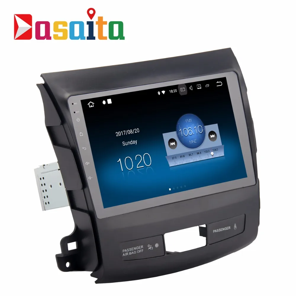 Dasaita 9 &quotAndroid 8 1 Автомобильный gps плеер для Mitsubishi Outlander 2007 2011 с четырехъядерным