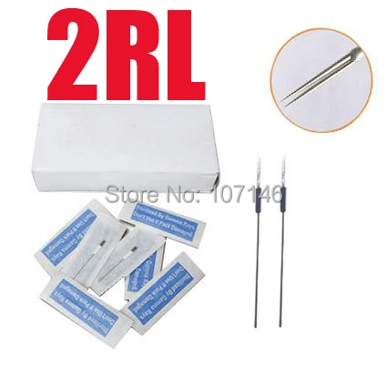 500x 2R Makeup Eyebrow Needles Permanent Make-up 2 Round Needle Sterilized Hot Supply CN01 | Красота и здоровье