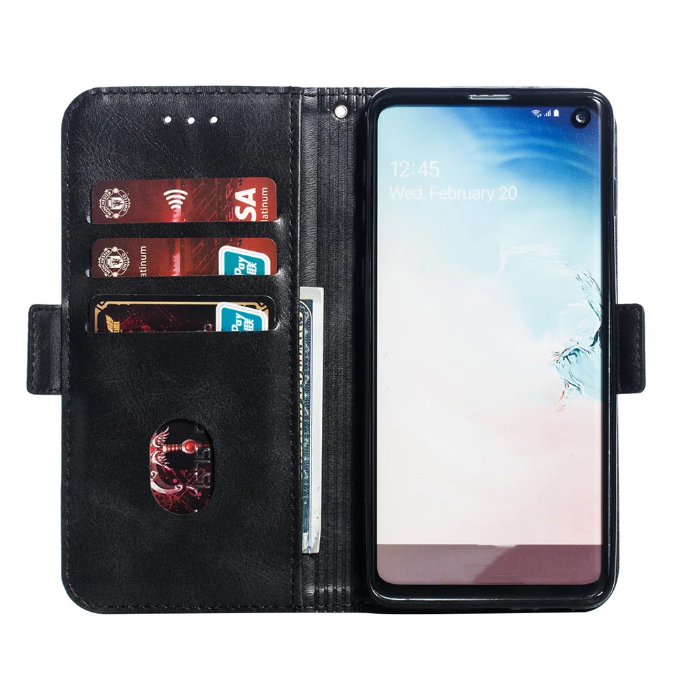 Чехол книжка из искусственной кожи для Samsung S8 S9 S10 Plus S10e S7 Edge Note 9 8 A6 A8 A7 A9 A10 A30 A50 M20