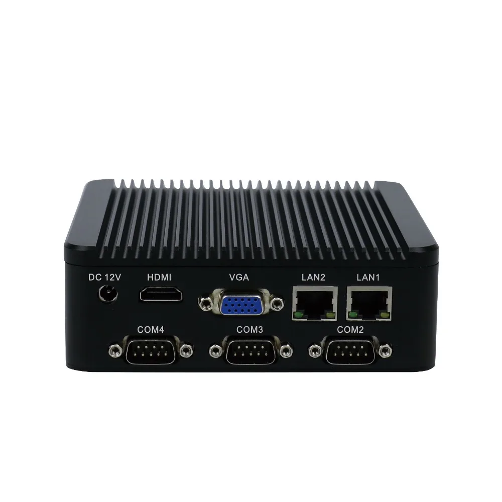 Topton J1900 безвентиляторный мини ПК Quad Core 2 * intel i211 at LAN на борту 4 Гб оперативной