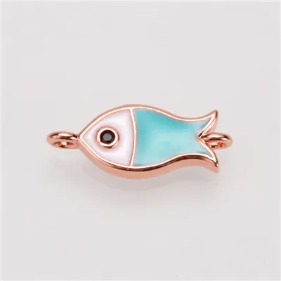 AC18308Rose gold Амулеты для изготовления ювелирных изделий Глаза посеребренные амулеты модные звезды в форме Креста Подвески для изготовления ювелирных изделий DIY амулеты для браслетов - Окраска металла: AC18308Rose gold