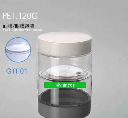 

300Pcs/Lot 120ml 120g Face Cream Jars Pot Travel Plastic Empty Cosmetic Containers 120ml Cosmetic Sample Containers