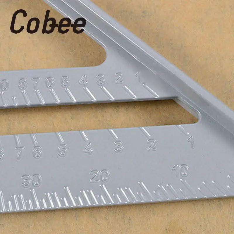 

7inch Cobee Alloy Square Protractor Framing Carpenter Measuring Tool Professional Measurement material escolar school supplies