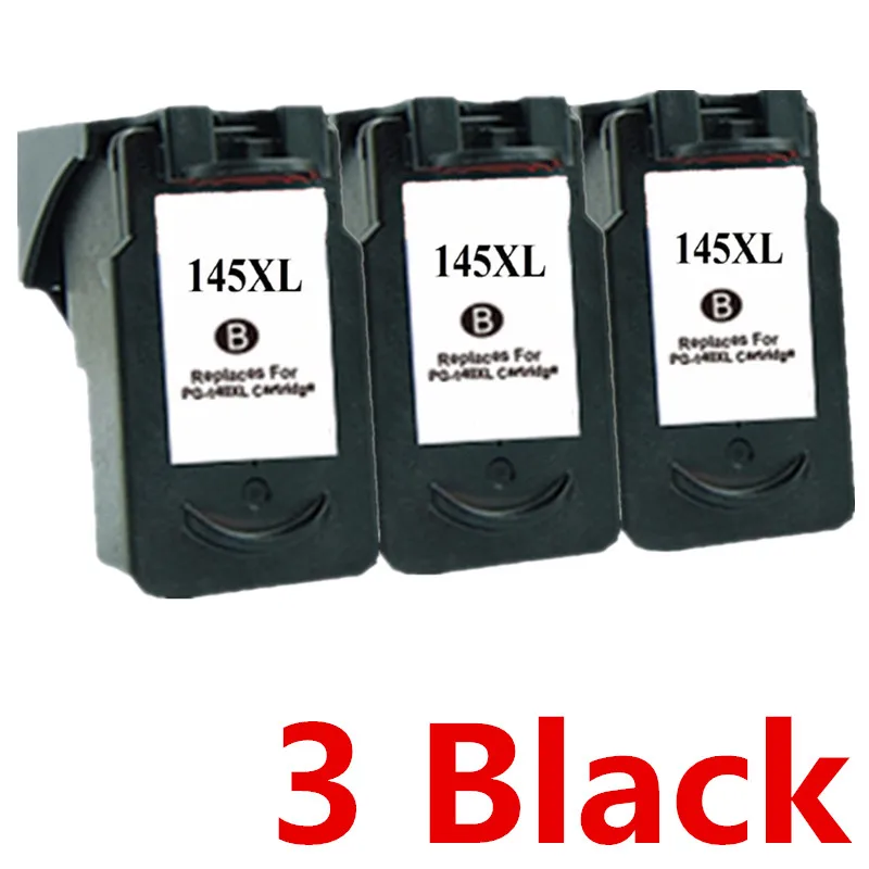 3 Black Востановленные картриджи для струйного принтера для Canon PG-145 XL PG-145XL PG 145 PG145 CL-146 CL 146 CL146 Pixma MG2410 MG2510 для струйной печати - Цвет: 3 Black