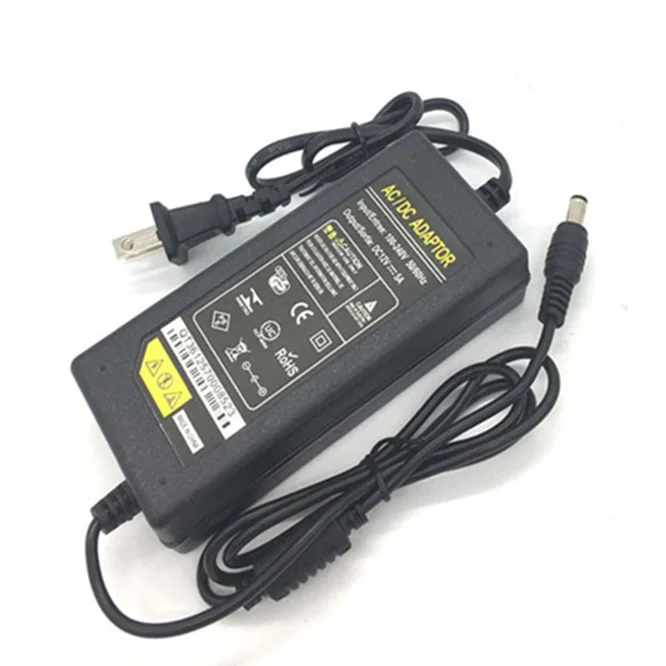 Power Supply Adapter AC 100V-240V to DC 12V 5A transformer Converter Charger For Monitor LED strip light with motor power