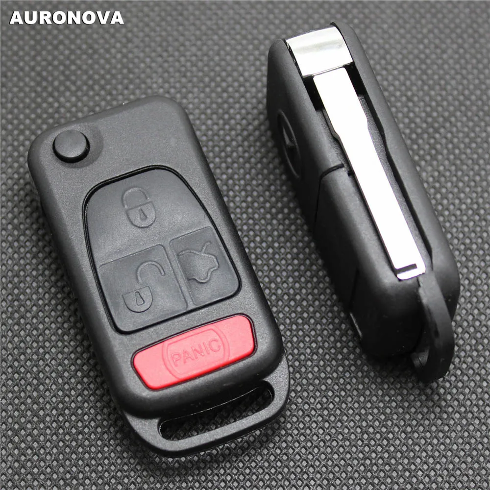 AURONOVA Новый Сменный Складной Корпус ключа для MERCEDES BENZ C E S ML W140 3 + 1 кнопки маленькая