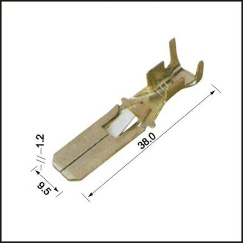 

Terminals wire connector female cable connector male terminal Plugs sockets seal Copper terminal H62Y2 DJ612-9.5-1.2C