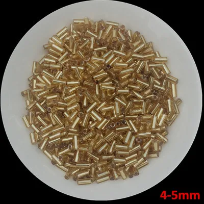 20 г/лот нескольких размеров золотистый Чешский Стекло Seedbeads Spacer трубки Стеклярус