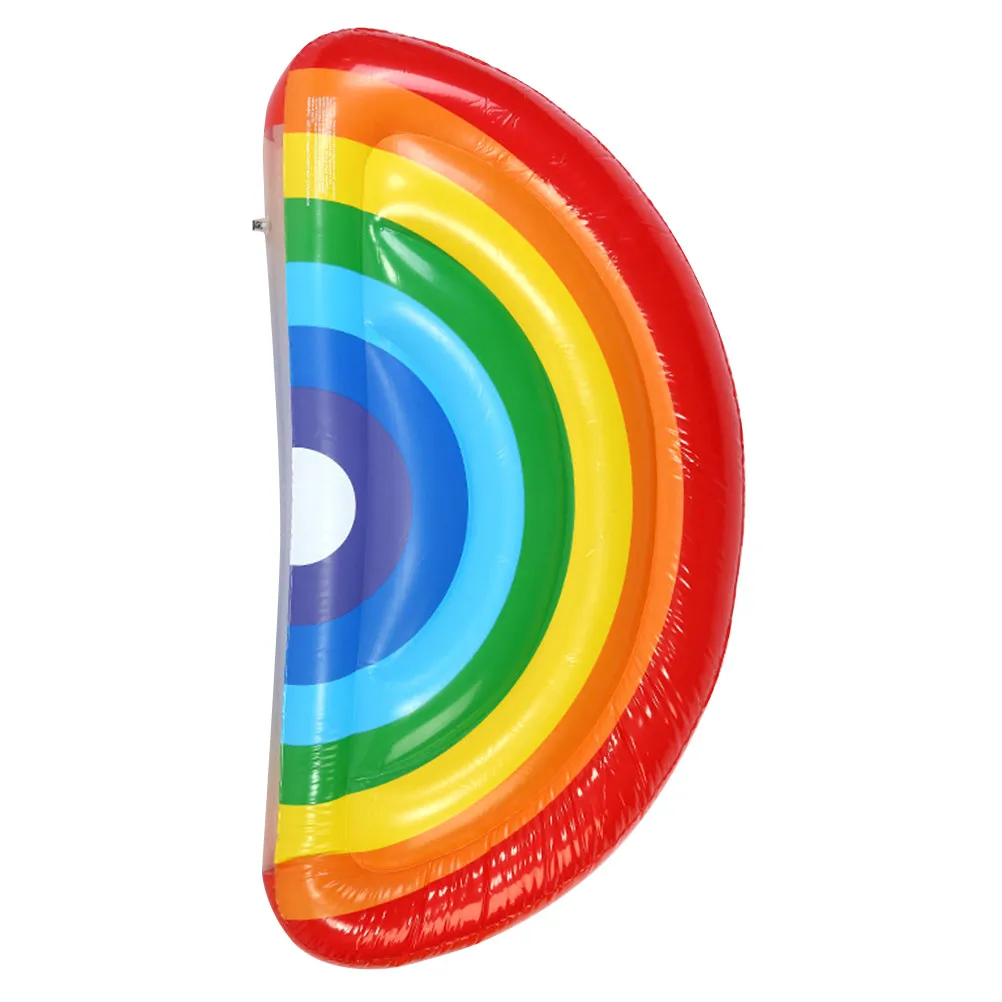 Радужный дизайн плавательный бассейн поплавки надувной матрас для взрослых