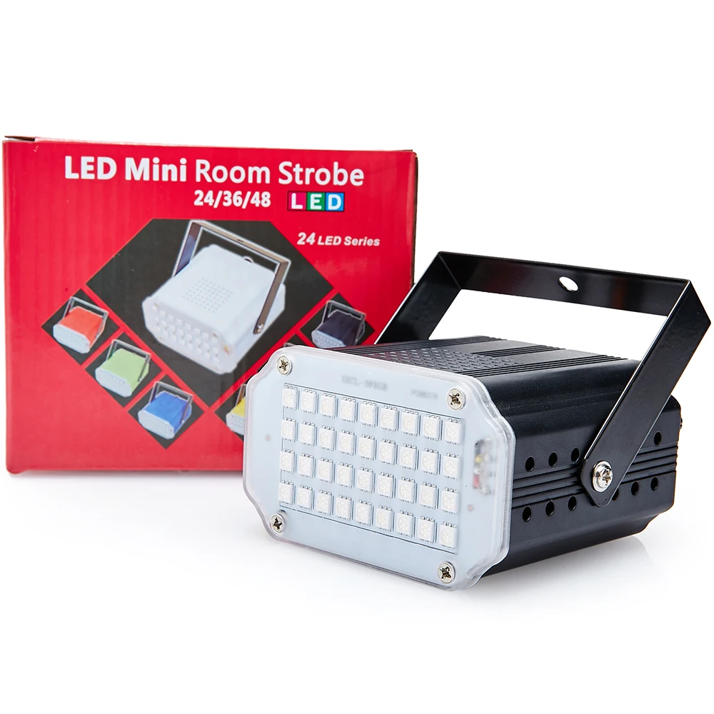 Mini Sound Control 36RGB SMD5050 LED Strobe Spotlight For Disco Party DJ Light Home Entertainment Music Show Stage Projector | Лампы и