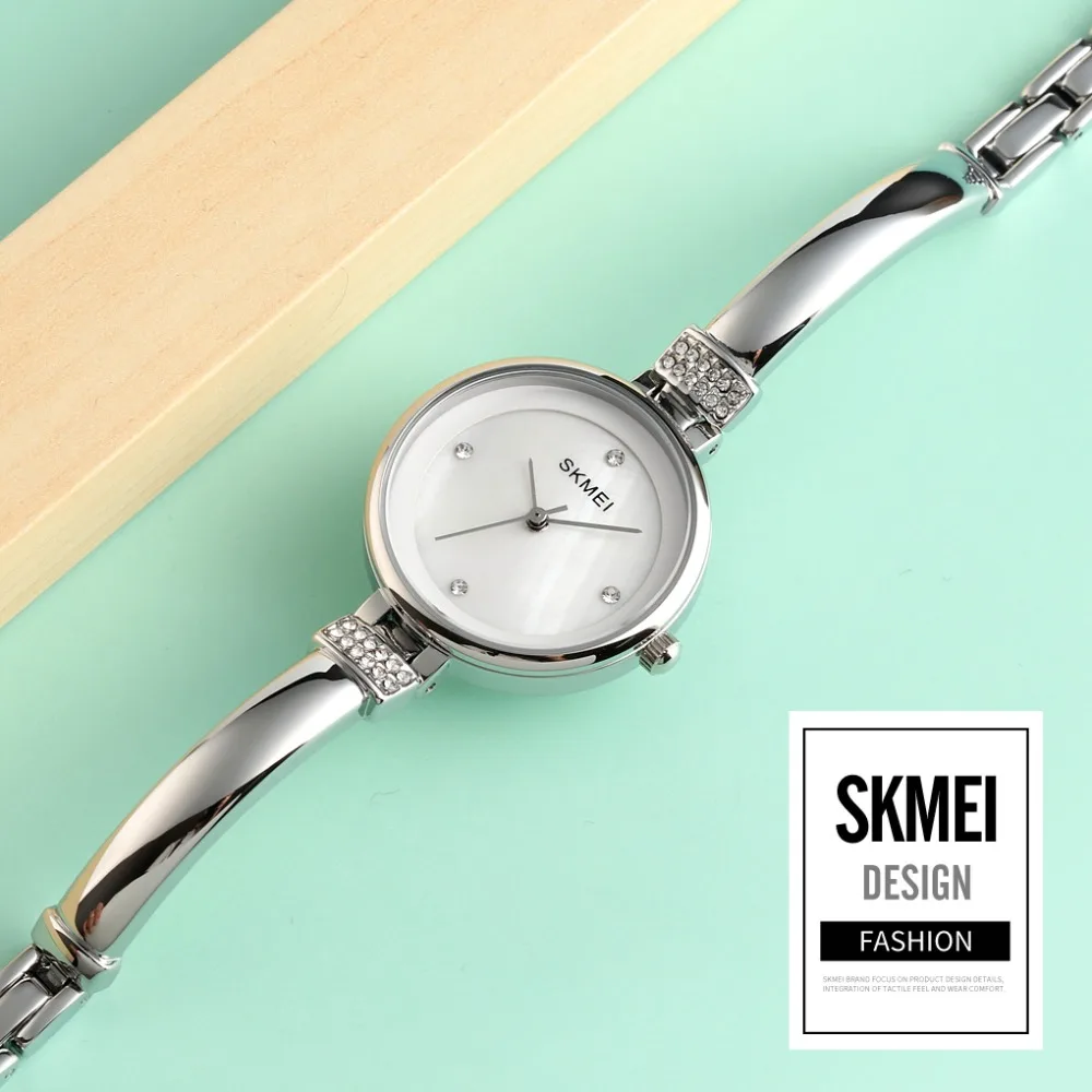 Luxury Female Watch Women Fashion Quartz Watches Life Waterproof Ladies Rose Gold Wristwatches Relogio Feminino Skmei 1409 | Наручные