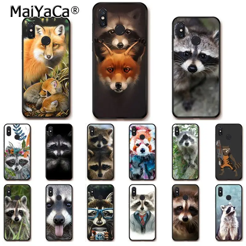 Модный чехол MaiYaCa для телефона с рисунком енота Красной панды лисы Xiaomi Redmi8 4X 6A S2 7A
