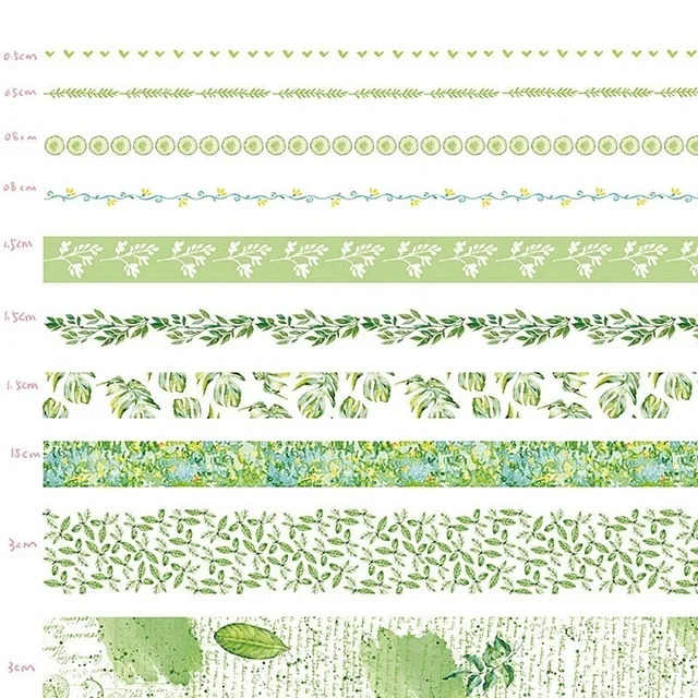 H Hethrone 10 шт. фантазии DIY лента для декорации Washi комплект Скрапбукинг малярный скотч Справочник дневник лента с наклейками Washitape стиральная лента - Цвет: H