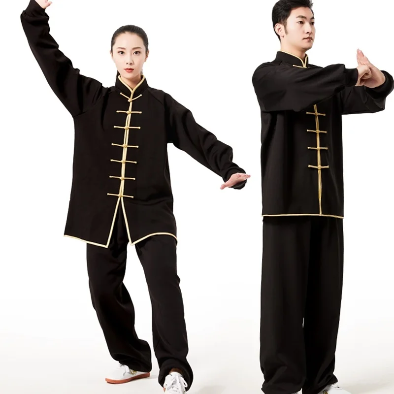 Одежда Tai Chi костюм Ушу Брюса Ли на осень и зиму традиционная китайская одежда Вин