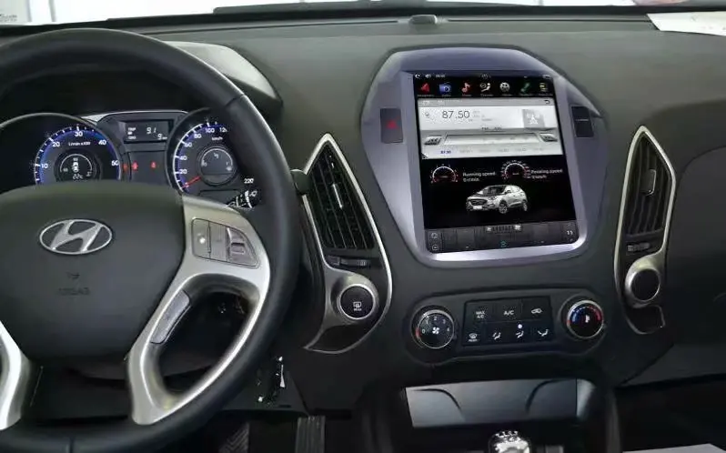 Автомобильный мультимедийный плеер Carplay 10 4 дюймов в стиле tesla Android9.0 для Hyundai IX35