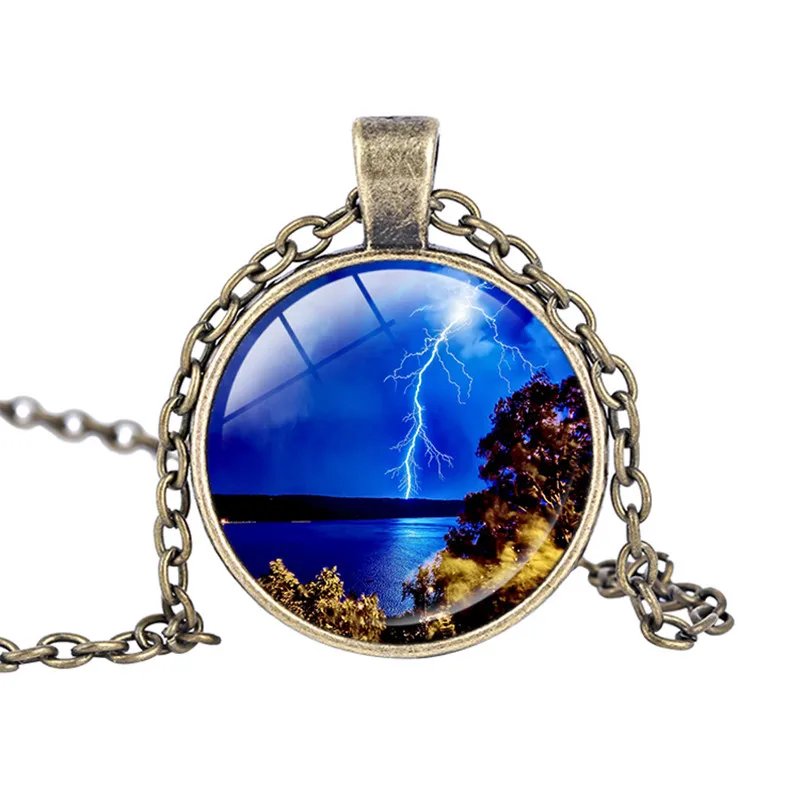 Модное маленькое штормовое ожерелье с облаками кулон красивый гром молния болт