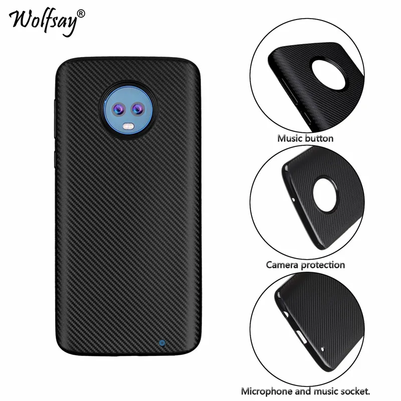 СПС чехол для телефона Moto G6 плюс Чехол 5 93 &quotуглеродного волокна мягкий TPU Motorola