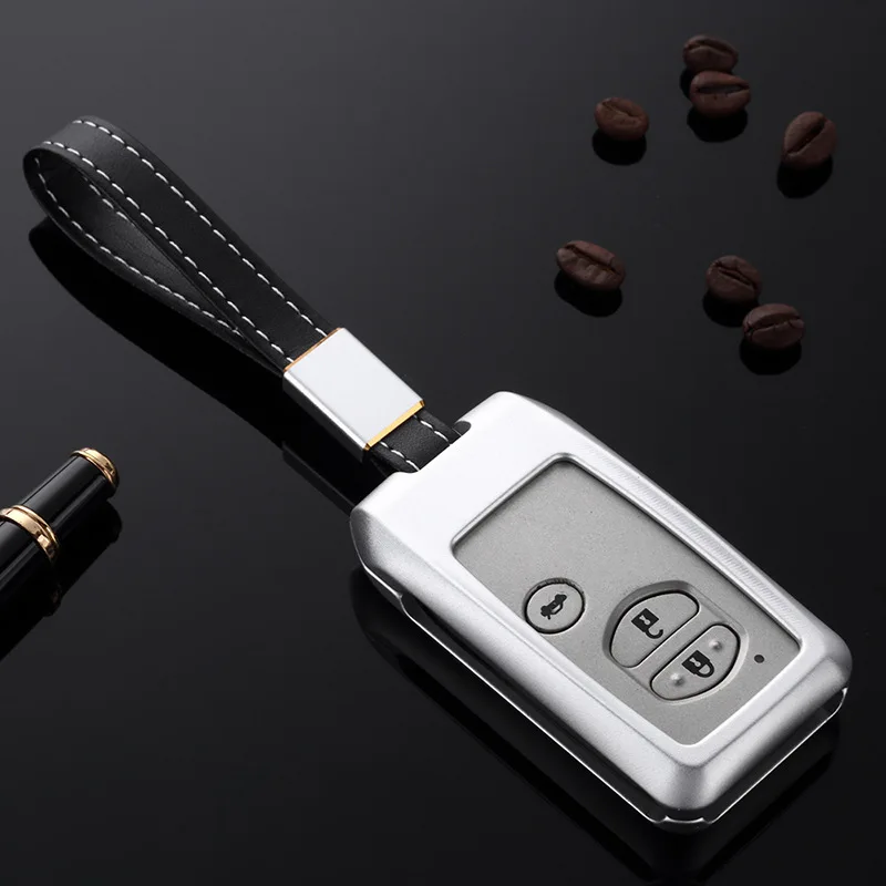 G-Sliver Чехол для ключей автомобиля из алюминиевого сплава для Toyota Land Cruiser Prado 150 Camry Prius, Crown Subaru Foreste XV, брелок-светильник, вес - Название цвета: G-Sliver