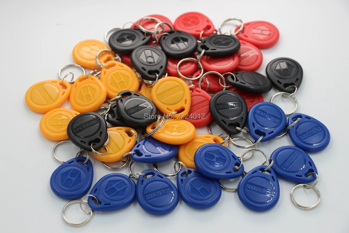 125 кГц EM4100 TK4100 Бесконтактный RFID ID маркер брелок для ключей Брелоки контроля