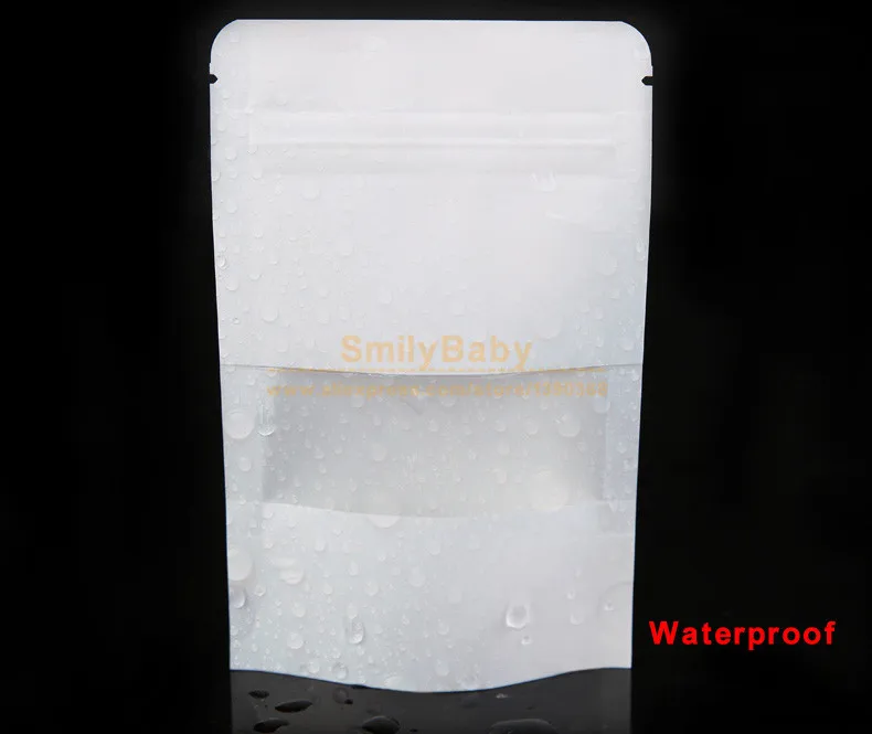 50 шт. Resealable Водонепроницаемый Белая Крафт-Бумага Мешок еды конфеты DIY Партия