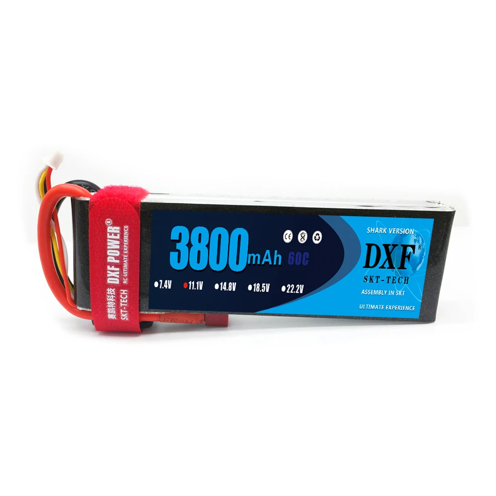 Аккумулятор DXF Lipo 3S 11 в 3800 мАч 60C Max120C 3S1P для моделей вертолета RC литий полимерный