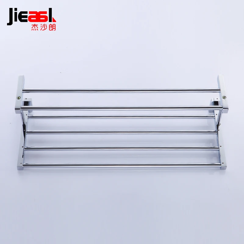 

Jieshalang Brass Bath Towel Holders Bathroom Towel Rack Shelf Tacks for Bath Accessory Bars Brief Double Towel Holder Chrome 61