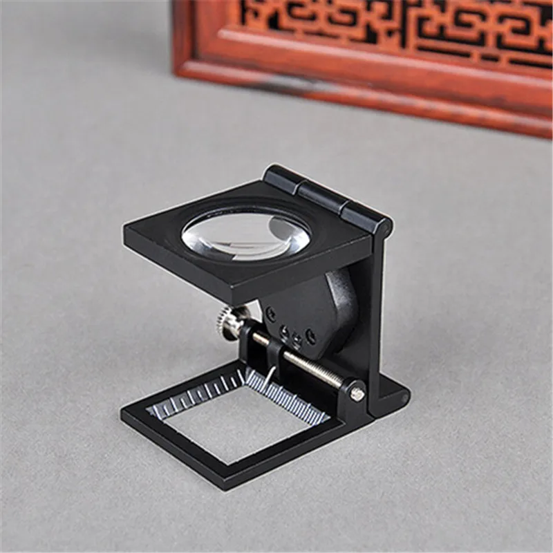 Portátil Jeweler Lupa de Pano Claro Led com Calibração 10x